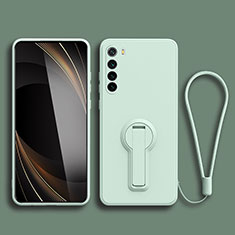 Funda Silicona Carcasa Ultrafina Goma con Soporte para Xiaomi Redmi Note 8 (2021) Menta Verde