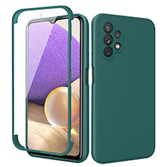 Funda Silicona Carcasa Ultrafina Goma Frontal y Trasera 360 Grados MJ1 para Samsung Galaxy M32 5G Verde