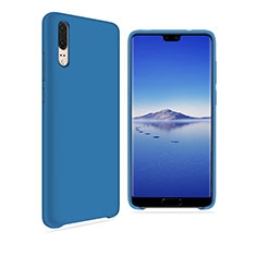 Funda Silicona Carcasa Ultrafina Goma Frontal y Trasera 360 Grados para Huawei P20 Azul