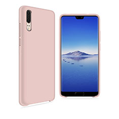 Funda Silicona Carcasa Ultrafina Goma Frontal y Trasera 360 Grados para Huawei P20 Oro Rosa