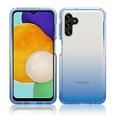 Funda Silicona Carcasa Ultrafina Transparente Goma Frontal y Trasera 360 Grados Gradiente JX1 para Samsung Galaxy A13 5G Azul
