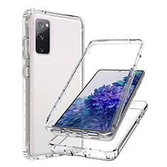 Funda Silicona Carcasa Ultrafina Transparente Goma Frontal y Trasera 360 Grados Gradiente JX1 para Samsung Galaxy S20 FE 5G Claro