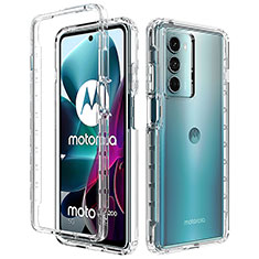 Funda Silicona Carcasa Ultrafina Transparente Goma Frontal y Trasera 360 Grados Gradiente para Motorola Moto Edge S30 5G Claro