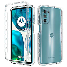 Funda Silicona Carcasa Ultrafina Transparente Goma Frontal y Trasera 360 Grados Gradiente para Motorola MOTO G52 Claro