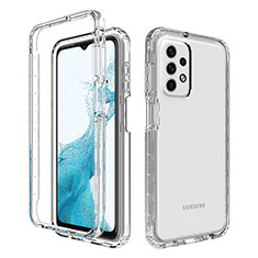 Funda Silicona Carcasa Ultrafina Transparente Goma Frontal y Trasera 360 Grados Gradiente para Samsung Galaxy A23 5G Claro