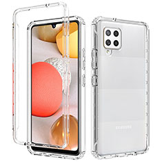 Funda Silicona Carcasa Ultrafina Transparente Goma Frontal y Trasera 360 Grados Gradiente para Samsung Galaxy A42 5G Claro