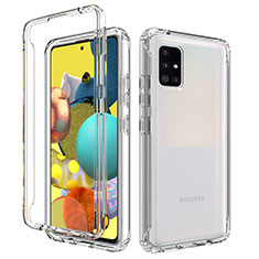 Funda Silicona Carcasa Ultrafina Transparente Goma Frontal y Trasera 360 Grados Gradiente para Samsung Galaxy A51 5G Claro