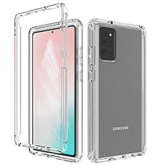 Funda Silicona Carcasa Ultrafina Transparente Goma Frontal y Trasera 360 Grados Gradiente para Samsung Galaxy Note 20 5G Claro