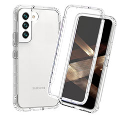 Funda Silicona Carcasa Ultrafina Transparente Goma Frontal y Trasera 360 Grados Gradiente para Samsung Galaxy S24 5G Claro