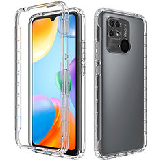 Funda Silicona Carcasa Ultrafina Transparente Goma Frontal y Trasera 360 Grados Gradiente para Xiaomi Redmi 10C 4G Claro