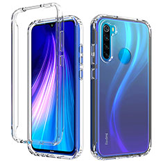 Funda Silicona Carcasa Ultrafina Transparente Goma Frontal y Trasera 360 Grados Gradiente para Xiaomi Redmi Note 8 (2021) Claro