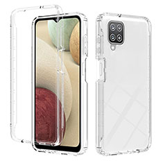 Funda Silicona Carcasa Ultrafina Transparente Goma Frontal y Trasera 360 Grados Gradiente YB2 para Samsung Galaxy M12 Claro