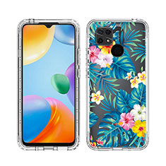 Funda Silicona Carcasa Ultrafina Transparente Goma Frontal y Trasera 360 Grados JX1 para Xiaomi Redmi 10 Power Azul Cielo