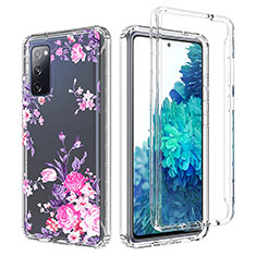 Funda Silicona Carcasa Ultrafina Transparente Goma Frontal y Trasera 360 Grados para Samsung Galaxy S20 FE (2022) 5G Rosa