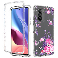 Funda Silicona Carcasa Ultrafina Transparente Goma Frontal y Trasera 360 Grados para Xiaomi Mi 11X Pro 5G Rosa