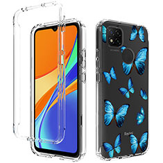 Funda Silicona Carcasa Ultrafina Transparente Goma Frontal y Trasera 360 Grados para Xiaomi POCO C31 Azul