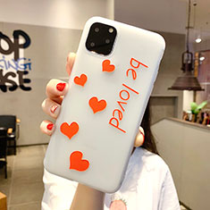 Funda Silicona Gel Goma Amor Corazon Love Carcasa S02 para Apple iPhone 11 Pro Max Naranja