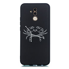 Funda Silicona Gel Goma Constelacion Carcasa S08 para Huawei Mate 20 Lite Negro