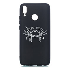 Funda Silicona Gel Goma Constelacion Carcasa S09 para Huawei Y9 (2019) Negro