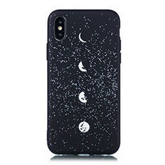 Funda Silicona Gel Goma Estrellado Carcasa para Apple iPhone X Multicolor