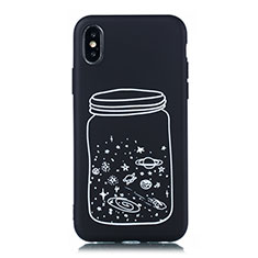 Funda Silicona Gel Goma Estrellado Carcasa para Apple iPhone XR Blanco