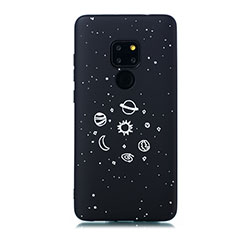 Funda Silicona Gel Goma Estrellado Carcasa para Huawei Mate 20 Negro