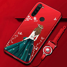 Funda Silicona Gel Goma Flores Carcasa K01 para Xiaomi Redmi Note 8 (2021) Multicolor