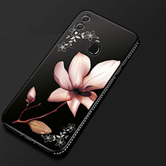 Funda Silicona Gel Goma Flores Carcasa para Huawei Honor V10 Lite Rosa