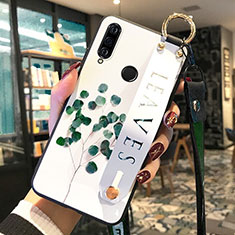 Funda Silicona Gel Goma Flores Carcasa para Huawei P30 Lite Verde