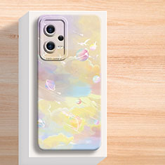 Funda Silicona Gel Goma Flores Carcasa para Xiaomi Poco X5 5G Multicolor