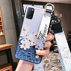 Funda Silicona Gel Goma Flores Carcasa S02 para Oppo A92 Vistoso