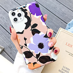 Funda Silicona Gel Goma Flores Carcasa S03 para Apple iPhone 11 Pro Max Multicolor