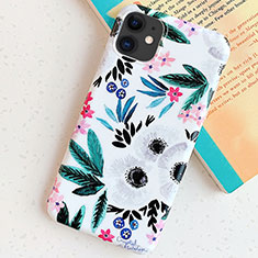 Funda Silicona Gel Goma Flores Carcasa S06 para Apple iPhone 11 Cian