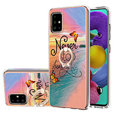 Funda Silicona Gel Goma Patron de Moda Carcasa con Anillo de dedo Soporte Y03B para Samsung Galaxy A51 5G Multicolor