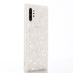 Funda Silicona Gel Goma Patron de Moda Carcasa P01 para Samsung Galaxy Note 10 Plus Blanco