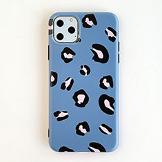 Funda Silicona Gel Goma Patron de Moda Carcasa para Apple iPhone 11 Pro Max Azul