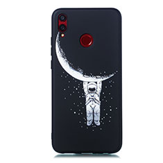 Funda Silicona Gel Goma Patron de Moda Carcasa para Huawei Honor 8X Negro