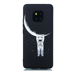 Funda Silicona Gel Goma Patron de Moda Carcasa para Huawei Mate 20 Pro Negro