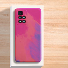 Funda Silicona Gel Goma Patron de Moda Carcasa para Xiaomi Mi 11i 5G (2022) Rosa Roja
