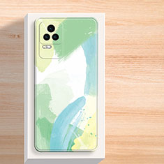 Funda Silicona Gel Goma Patron de Moda Carcasa para Xiaomi Poco F4 5G Verde