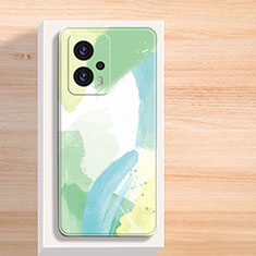 Funda Silicona Gel Goma Patron de Moda Carcasa para Xiaomi Redmi Note 11T Pro 5G Verde