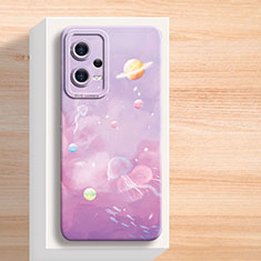 Funda Silicona Gel Goma Patron de Moda Carcasa para Xiaomi Redmi Note 12 Pro+ Plus 5G Morado