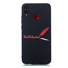 Funda Silicona Gel Goma Patron de Moda Carcasa S01 para Huawei Honor V10 Lite Rojo