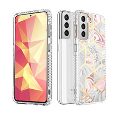 Funda Silicona Gel Goma Patron de Moda Carcasa S03 para Samsung Galaxy S21 Plus 5G Multicolor