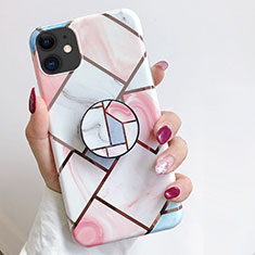 Funda Silicona Gel Goma Patron de Moda Carcasa S06 para Apple iPhone 11 Rosa