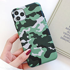 Funda Silicona Gel Goma Patron de Moda Carcasa S09 para Apple iPhone 11 Pro Verde