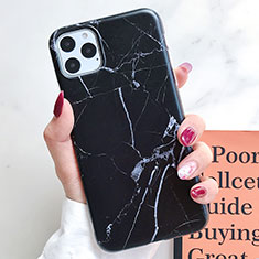 Funda Silicona Gel Goma Patron de Moda Carcasa S10 para Apple iPhone 11 Pro Negro