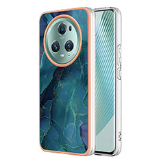 Funda Silicona Gel Goma Patron de Moda Carcasa Y01B para Huawei Honor Magic5 Pro 5G Azul Real