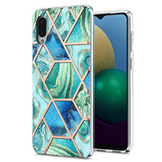 Funda Silicona Gel Goma Patron de Moda Carcasa Y01B para Samsung Galaxy A02 Menta Verde
