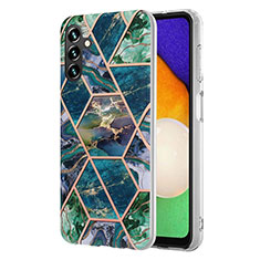 Funda Silicona Gel Goma Patron de Moda Carcasa Y01B para Samsung Galaxy A13 5G Verde Noche